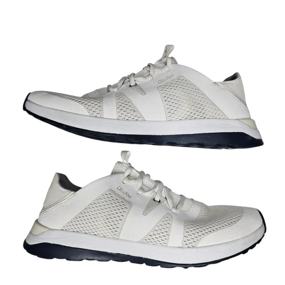 OluKai Huia Slip-On Athletic Shoes White Sneakers Women's 10